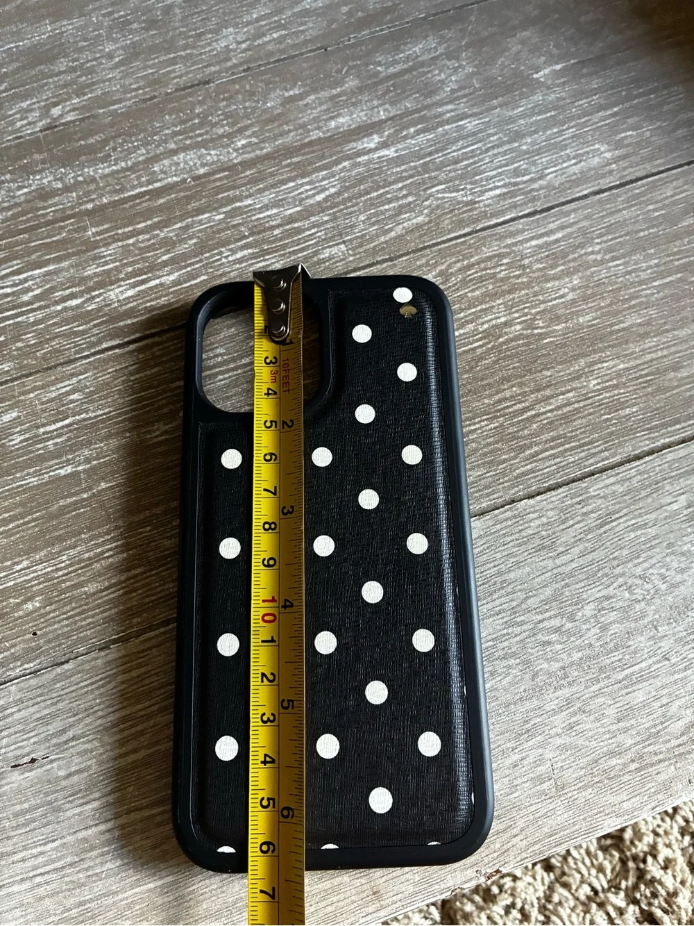 kate spade White Polka Dot Minnie Phone Wallet with Red Accents Fits IPhone 13